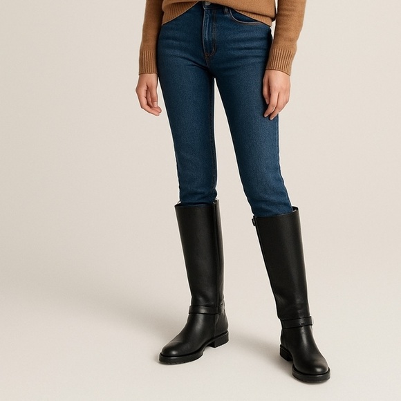 Coach Black Leather Ankle Boots - Picture 3 of 16